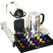 DecoBros Crystal Tempered Glass Nespresso Storage Drawer Holder for Capsules DecoBros Crystal Tempered Glass Nespresso Storage Drawer Holder for Capsules