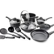 GreenLife Soft Grip Diamond Reinforced 14pc Ceramic Non-Stick Cookware Set